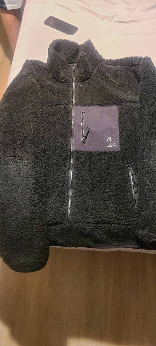OVO October's Very Own Black Fleece Jacket Size 3XL - photo 3