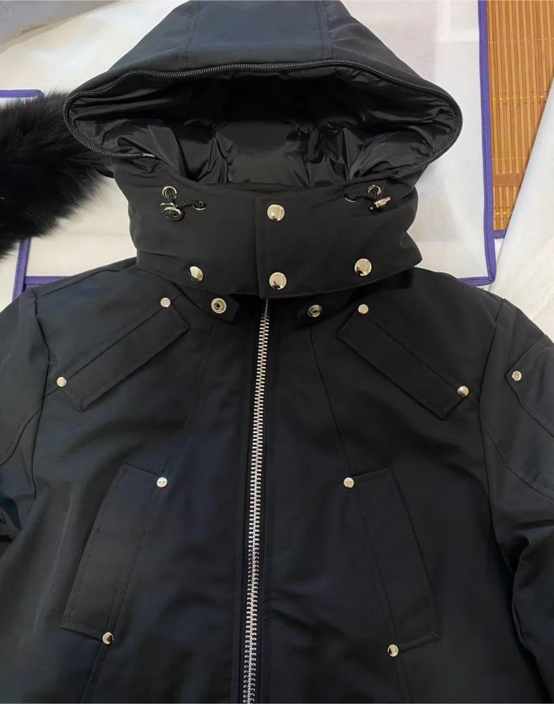 Moose Knuckles Down Filled Parka Black - photo 5