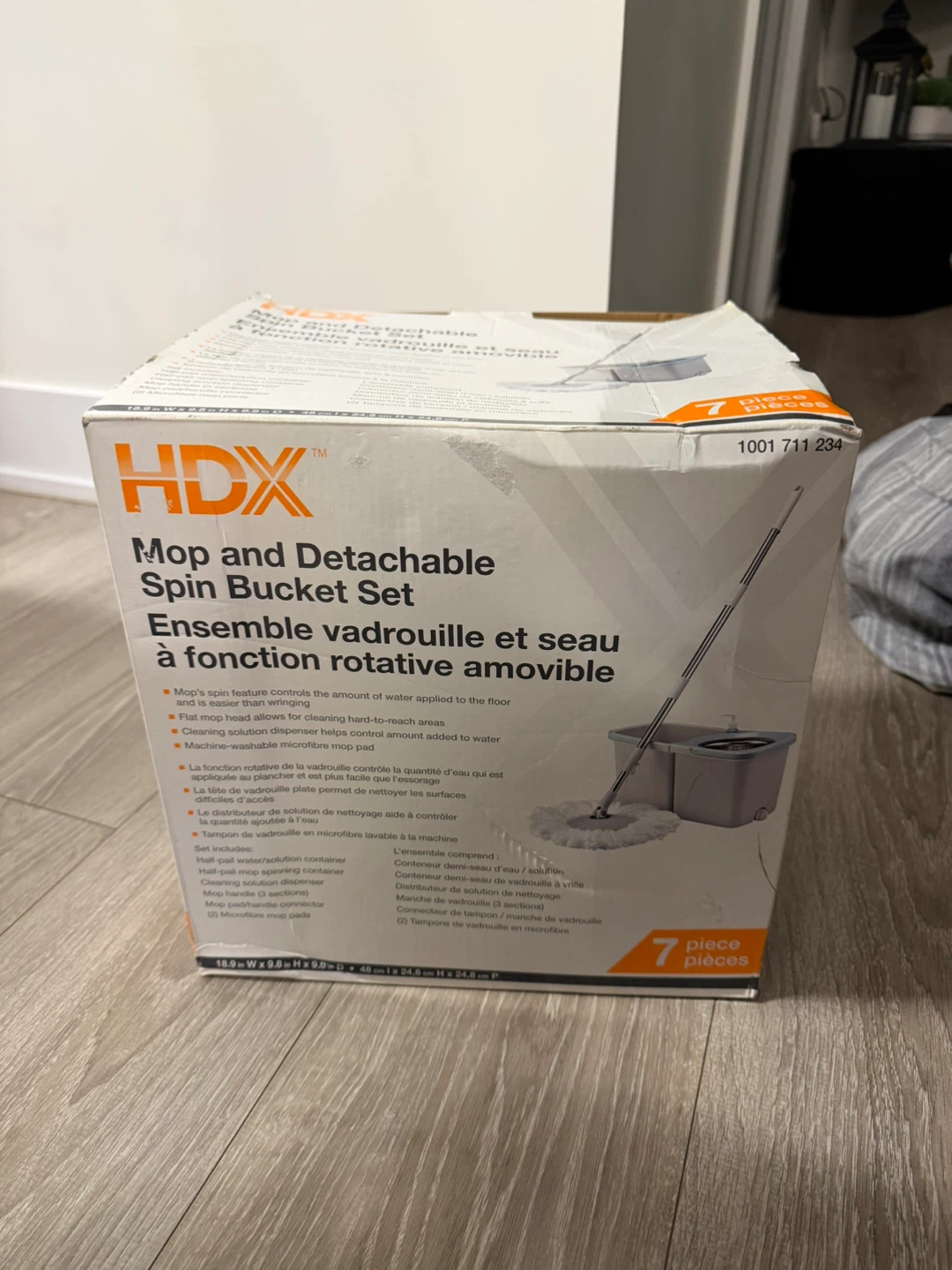 NEW Mop and detachable spin bucket