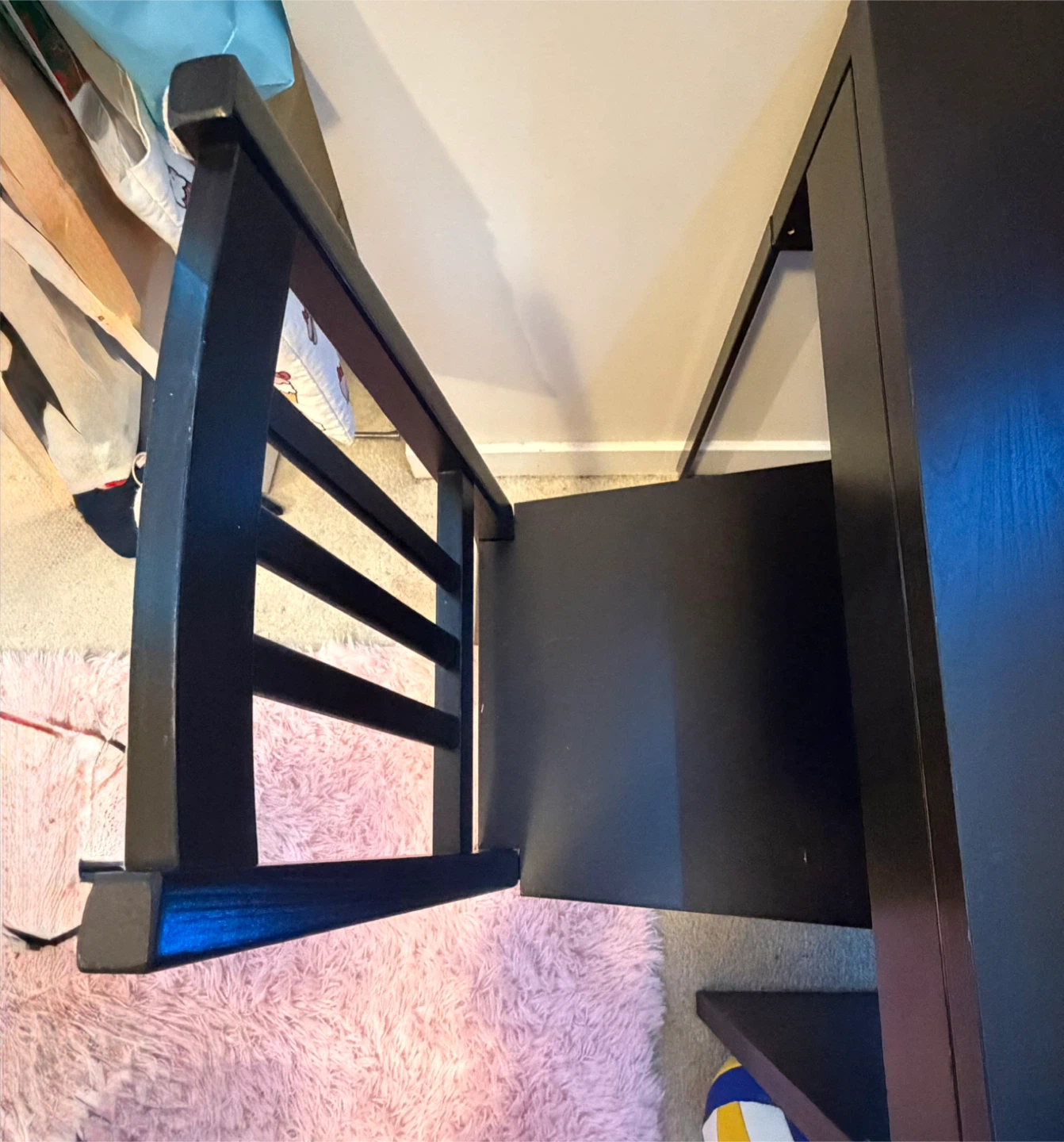 Ikea Black Desk with Matching Chair - photo 5