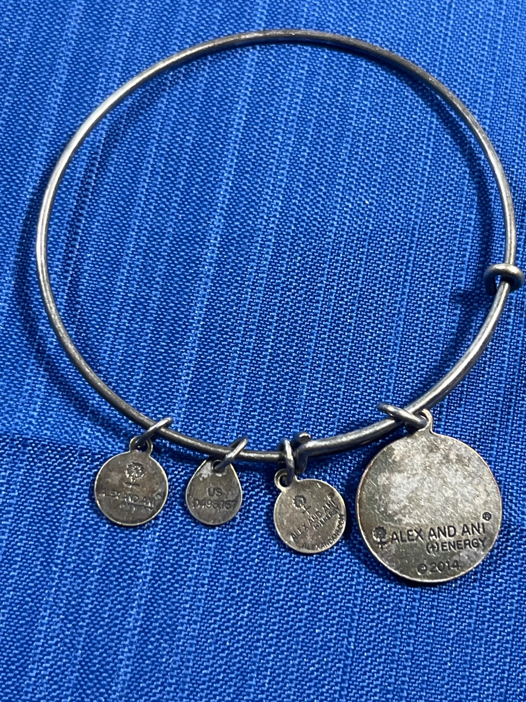 Alex and Ani Four Leaf Clover Charm Bangle Bracelet - photo 3