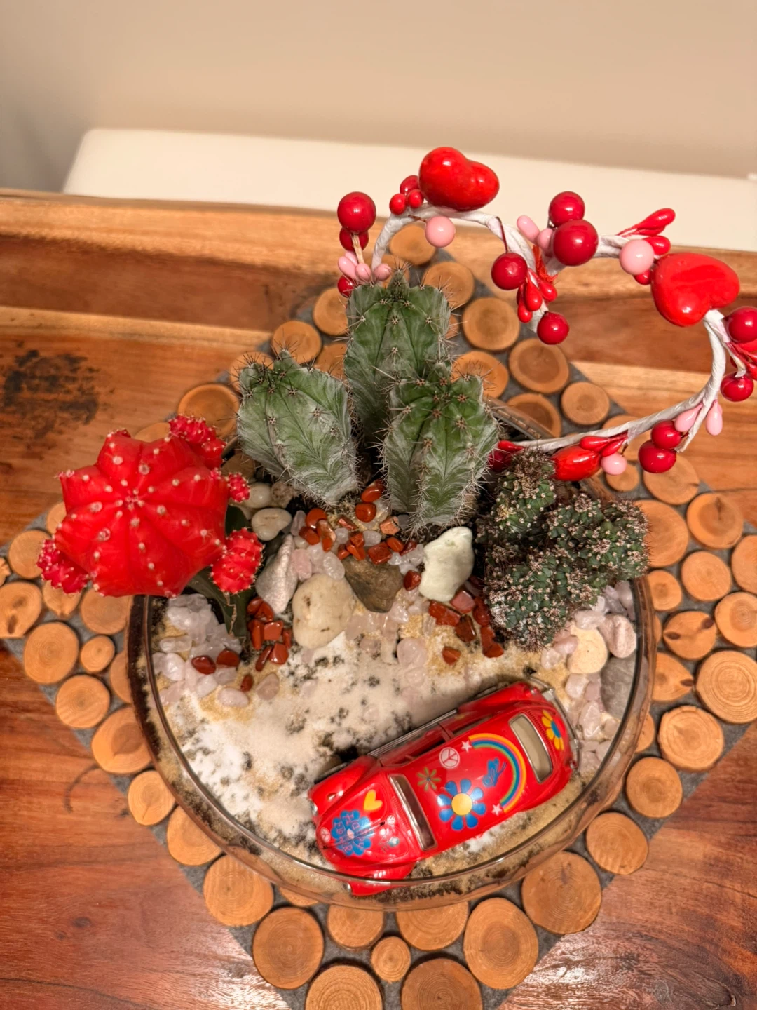 Cactus Terrarium with Decorative Car🏆 - photo 4