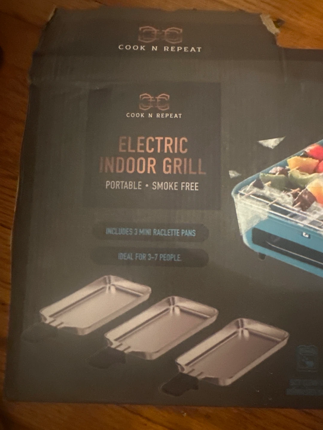 Cook N Repeat Electric Indoor Grill - Portable & Smoke Free - photo 2