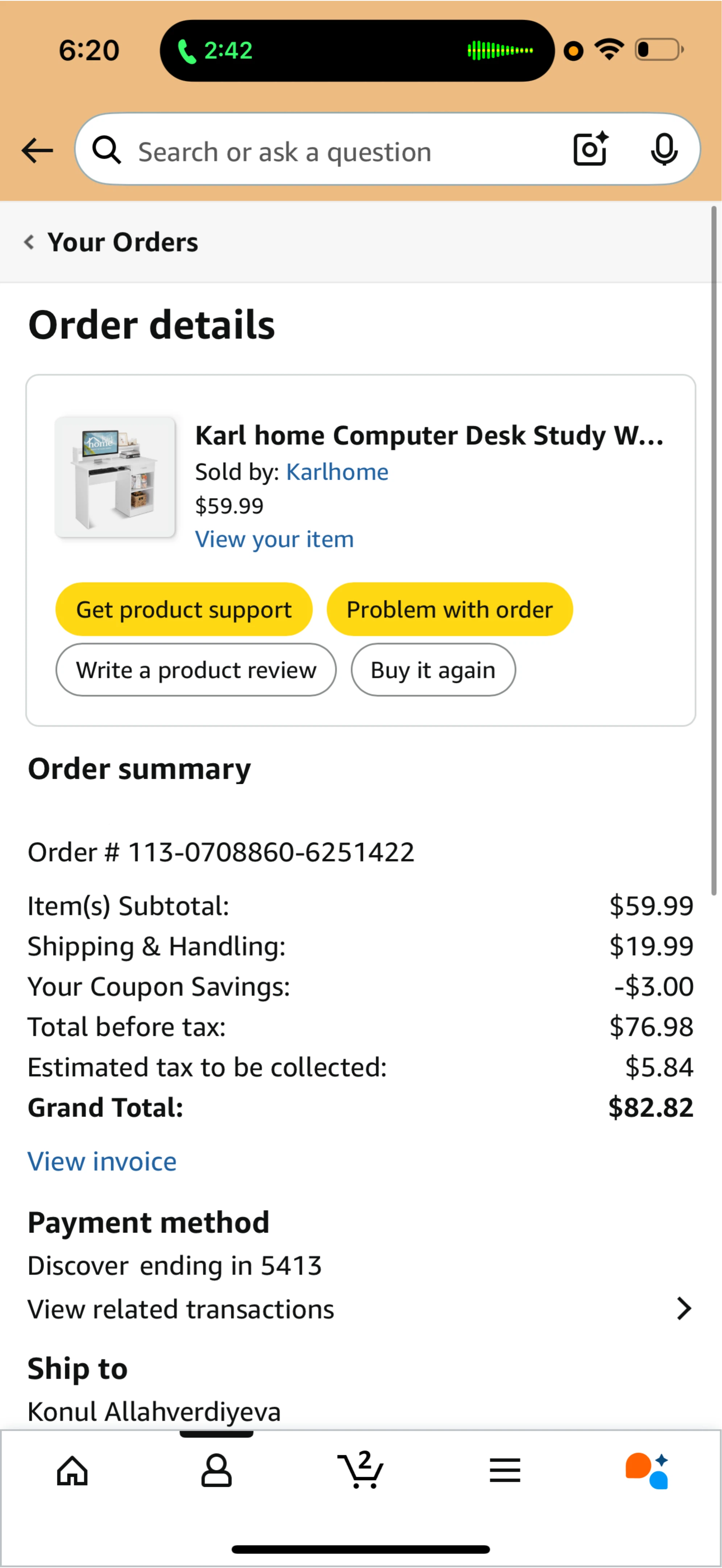 Computer Desk Study White - photo 4