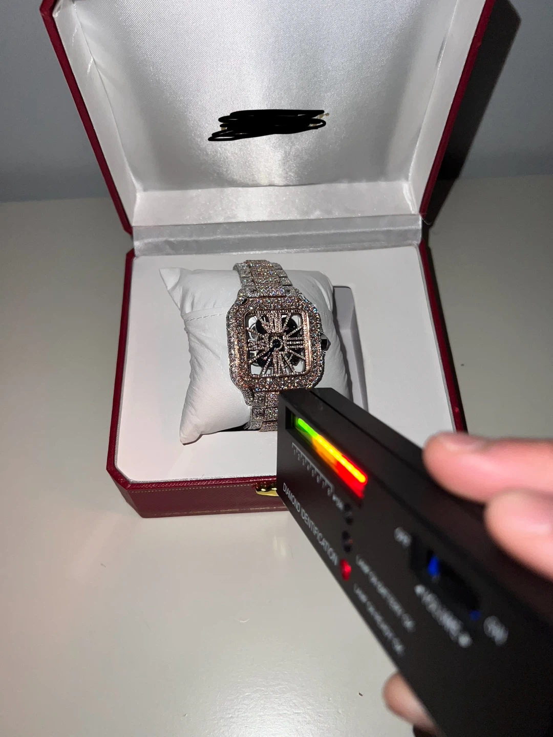 Moissanite Rosegold Skeletok Watch - photo 5