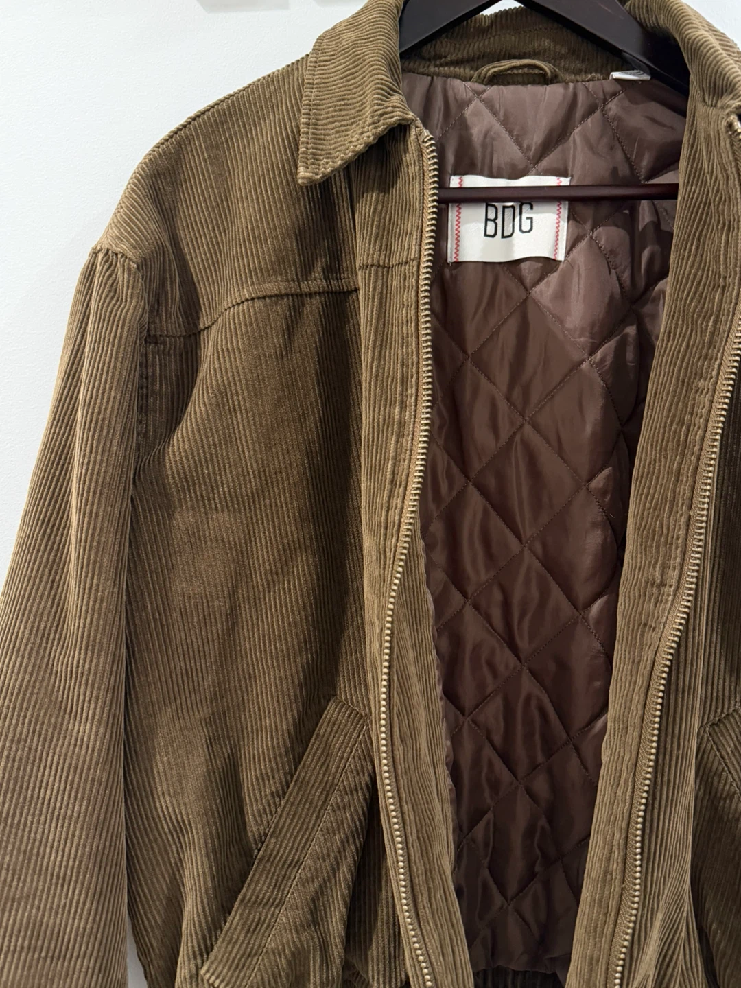 BDG Corduroy Bomber Jacket - Brown - photo 3