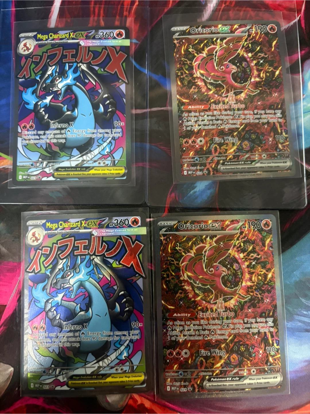Pokemon TCG Mega Charizard X EX & Oricorio EX Cards