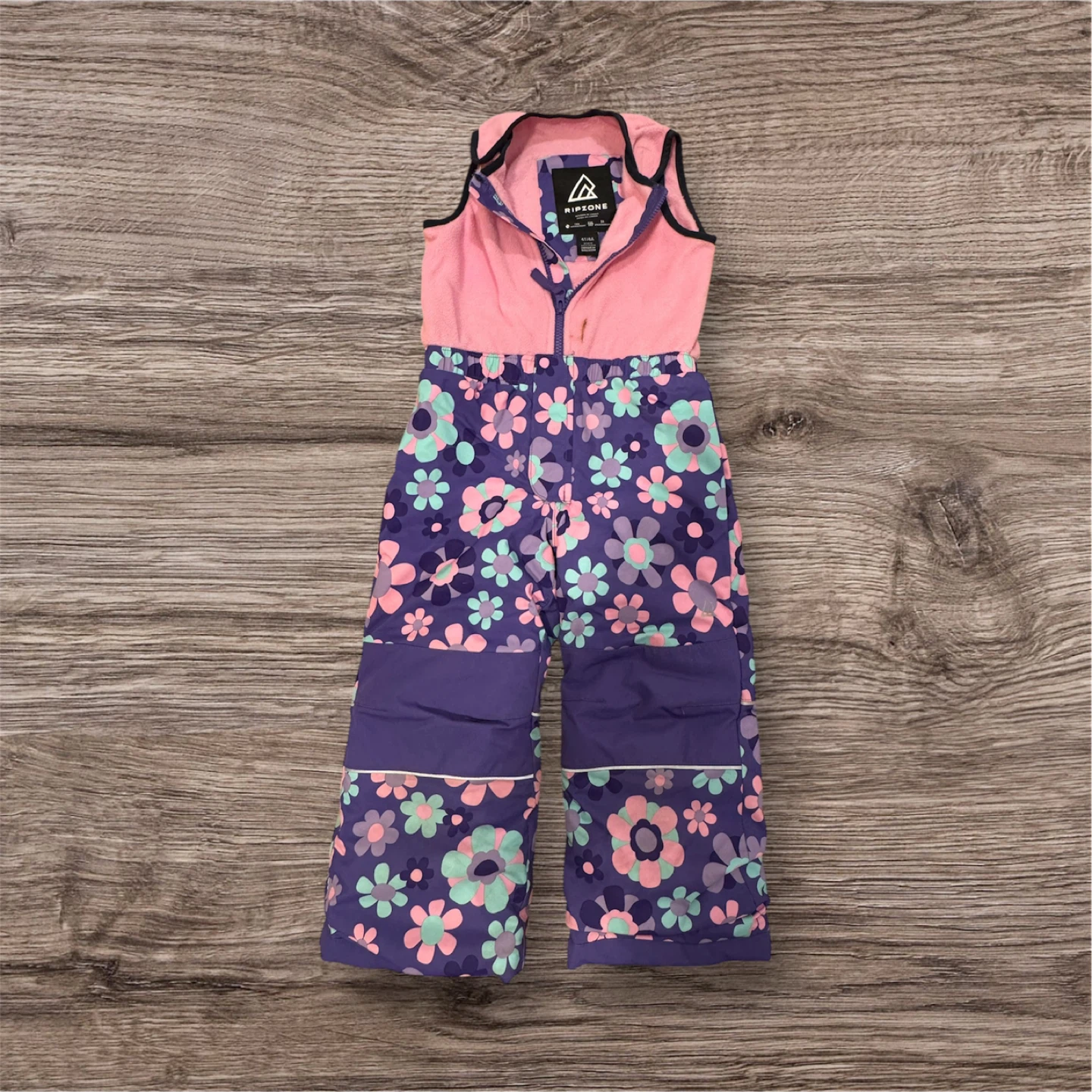 Ripzone Ski Suit - Girls 4T - Pink and Purple Floral