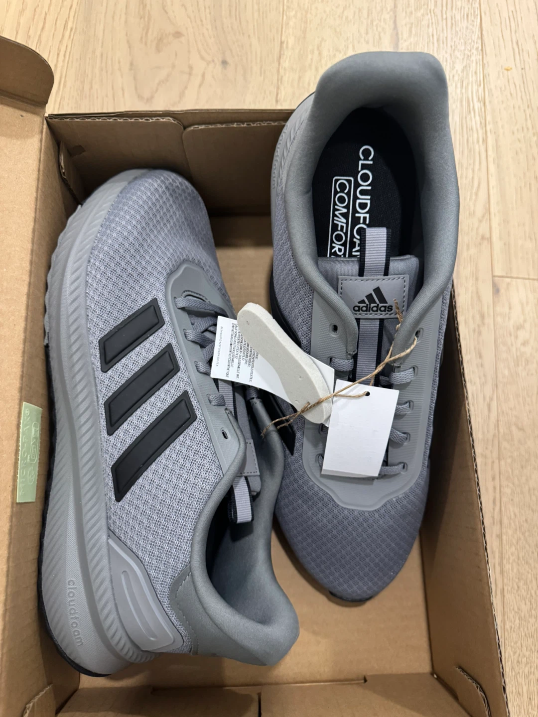Adidas Cloudfoam Running Shoes - Men's Size 12 - Grey - photo 4