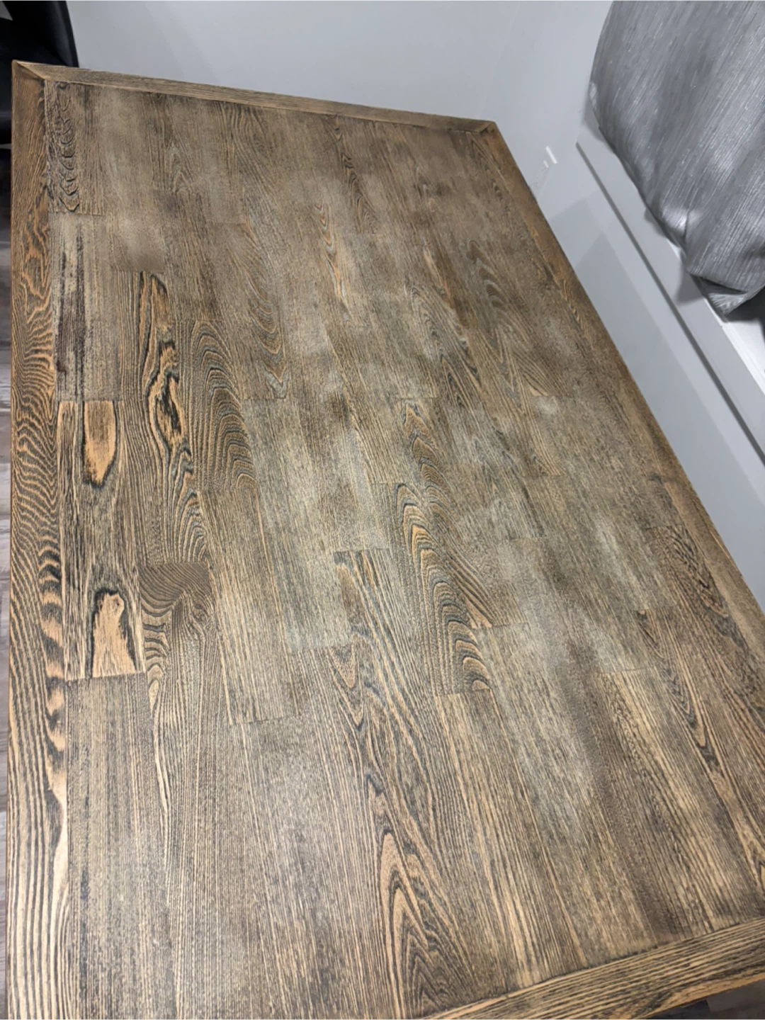 $300 Rustic Wood Dining Table with Black Legs - photo 3