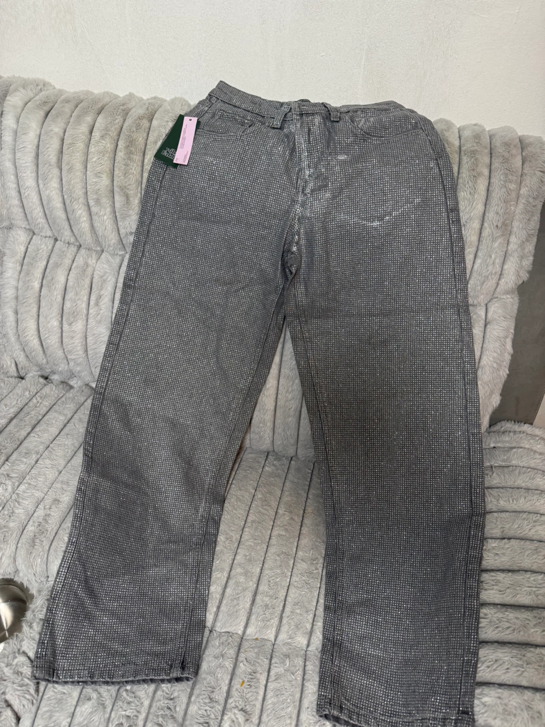 Wild Fable Mid-Rise 90s Relaxed Straight Jeans Silver 0/31