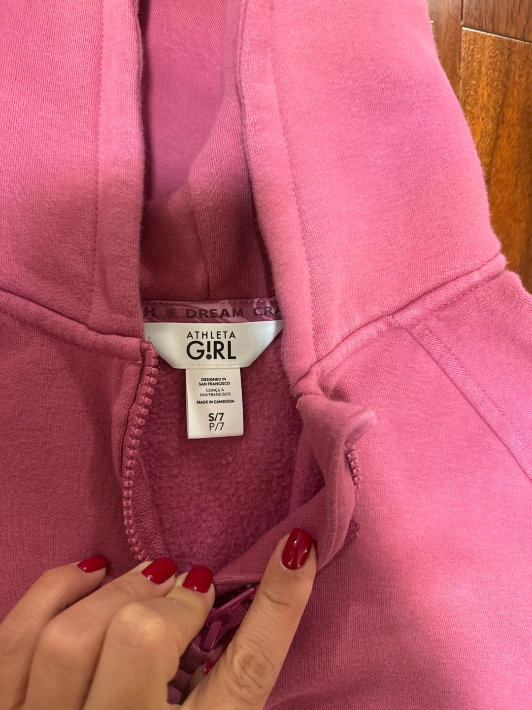 Athleta Girl Pink Hoodie and Jogger Set - photo 2