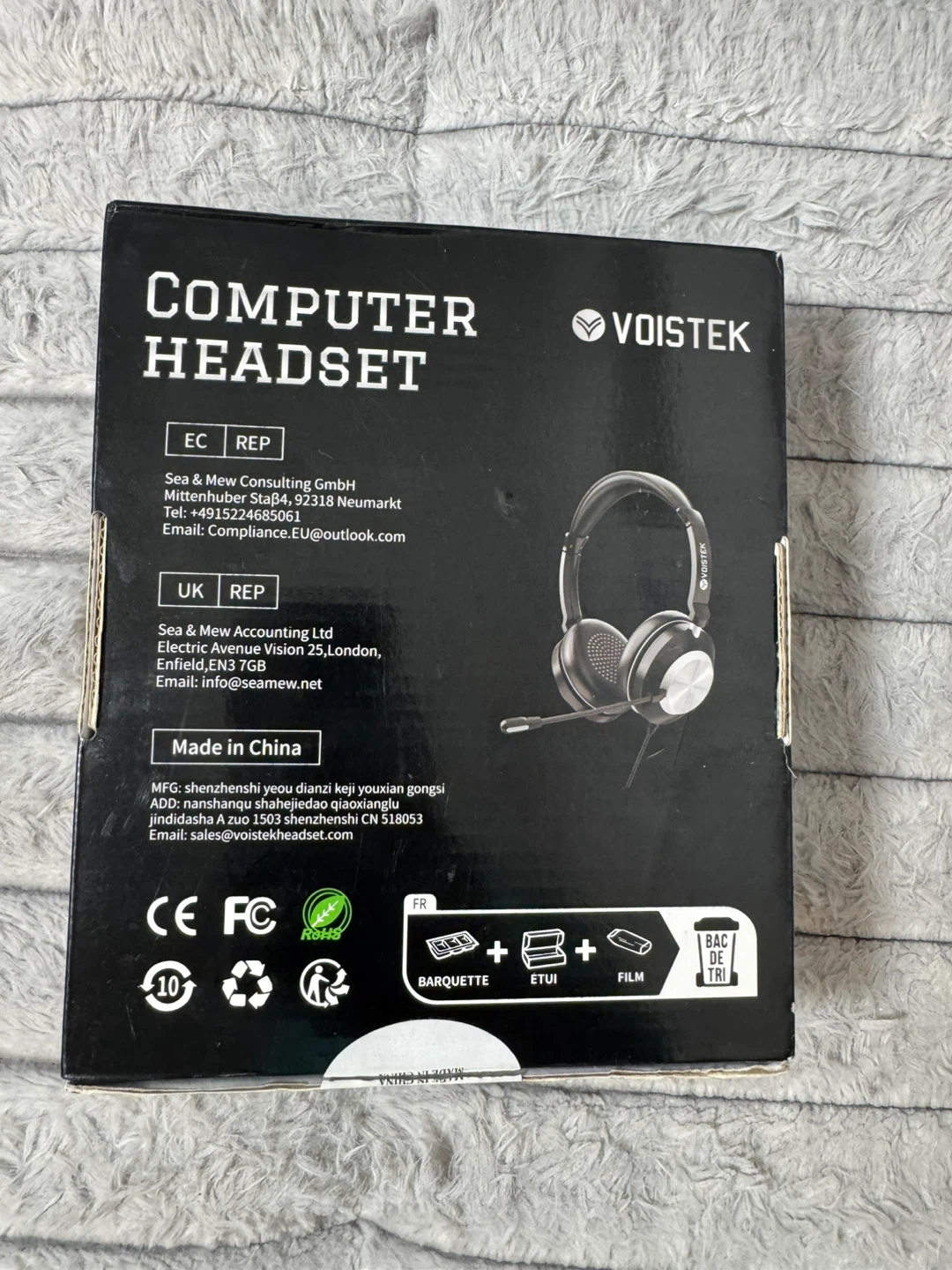 VOISTEK Computer Headset with Microphone