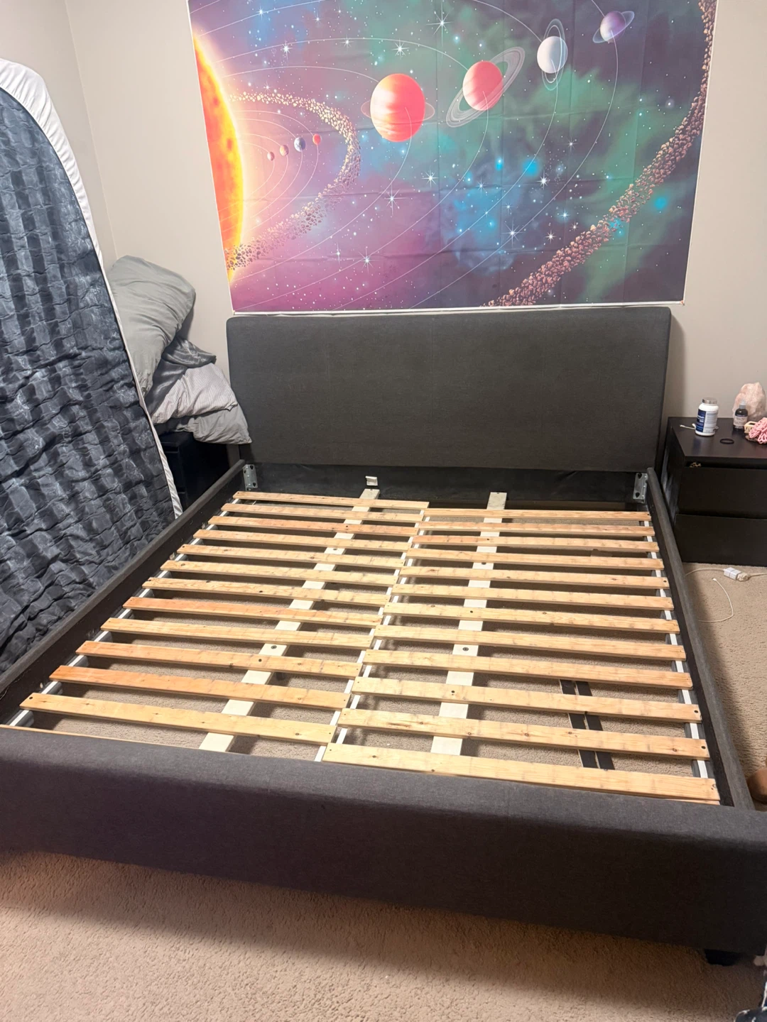 King Bed Frame & Slats ** NEEDS TO GO TODAY** - photo 4