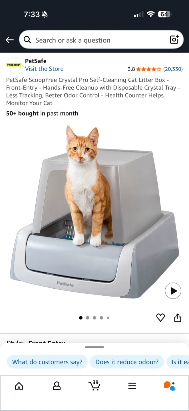 PetSafe ScoopFree Self-Cleaning Cat Litter Box – Open Box | $50 - photo 4