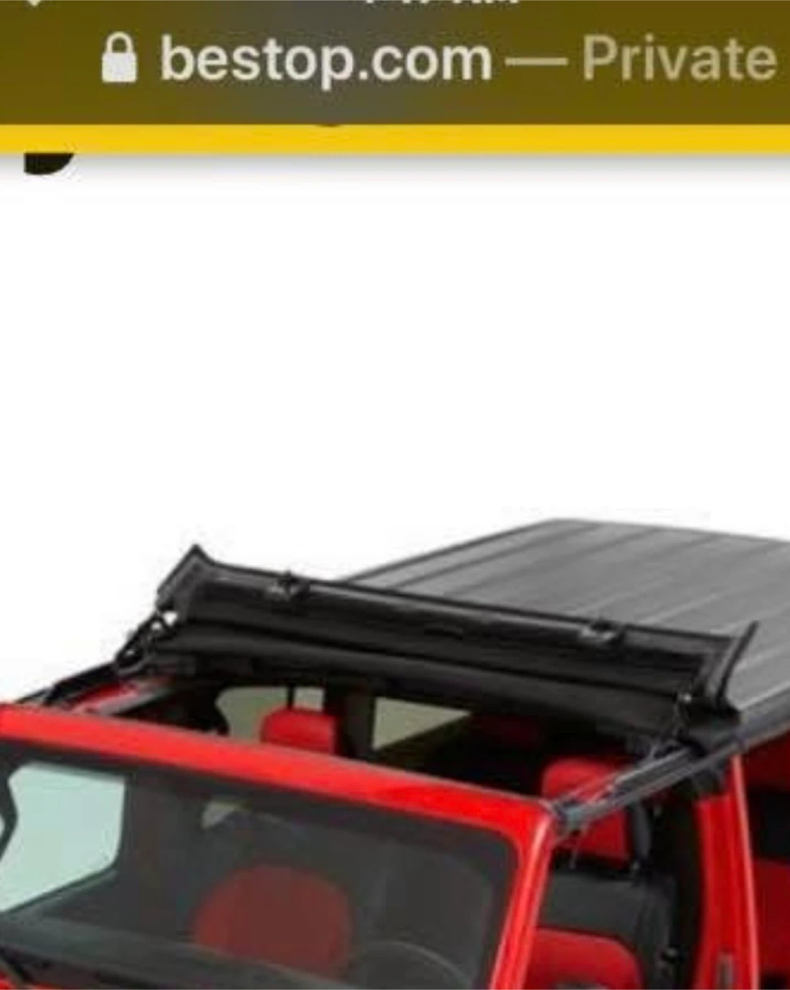 Bestop Sunrider for Hardtop