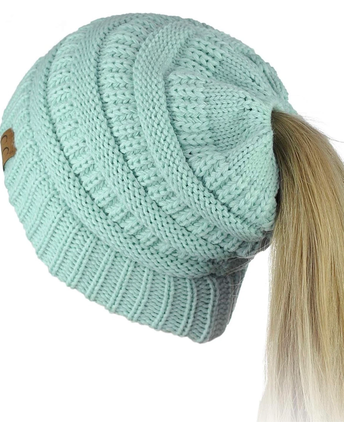 Slouchy ponytail beanie hats - photo 4