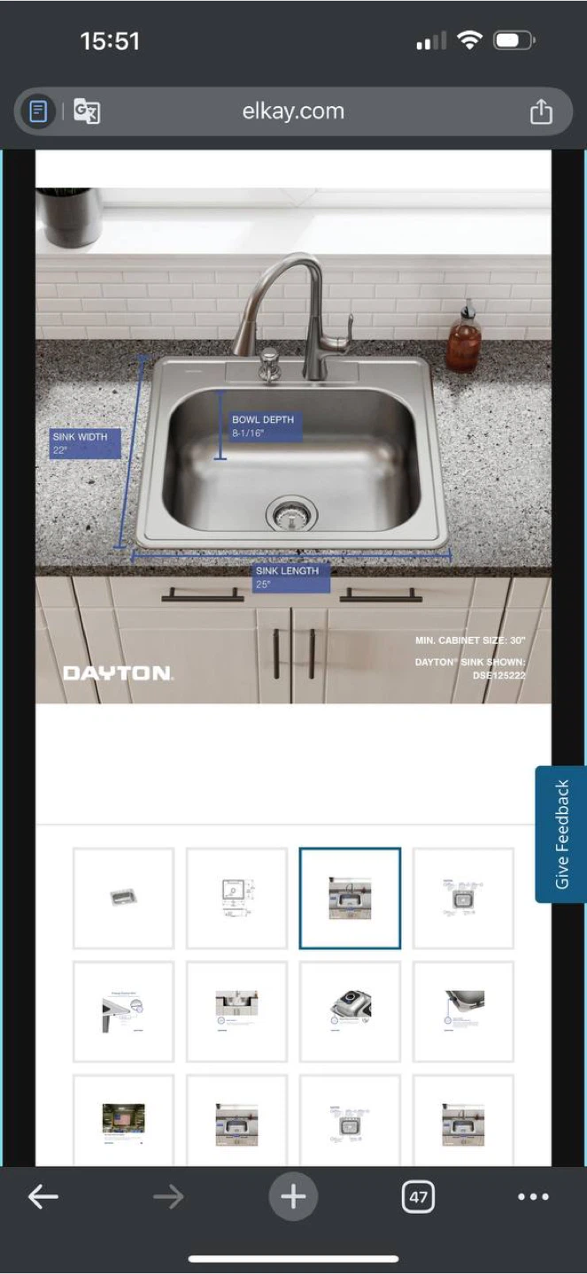 Elkay Dayton Elite Stainless Steel Kitchen Sink — Open Box ✨🧼 - photo 3