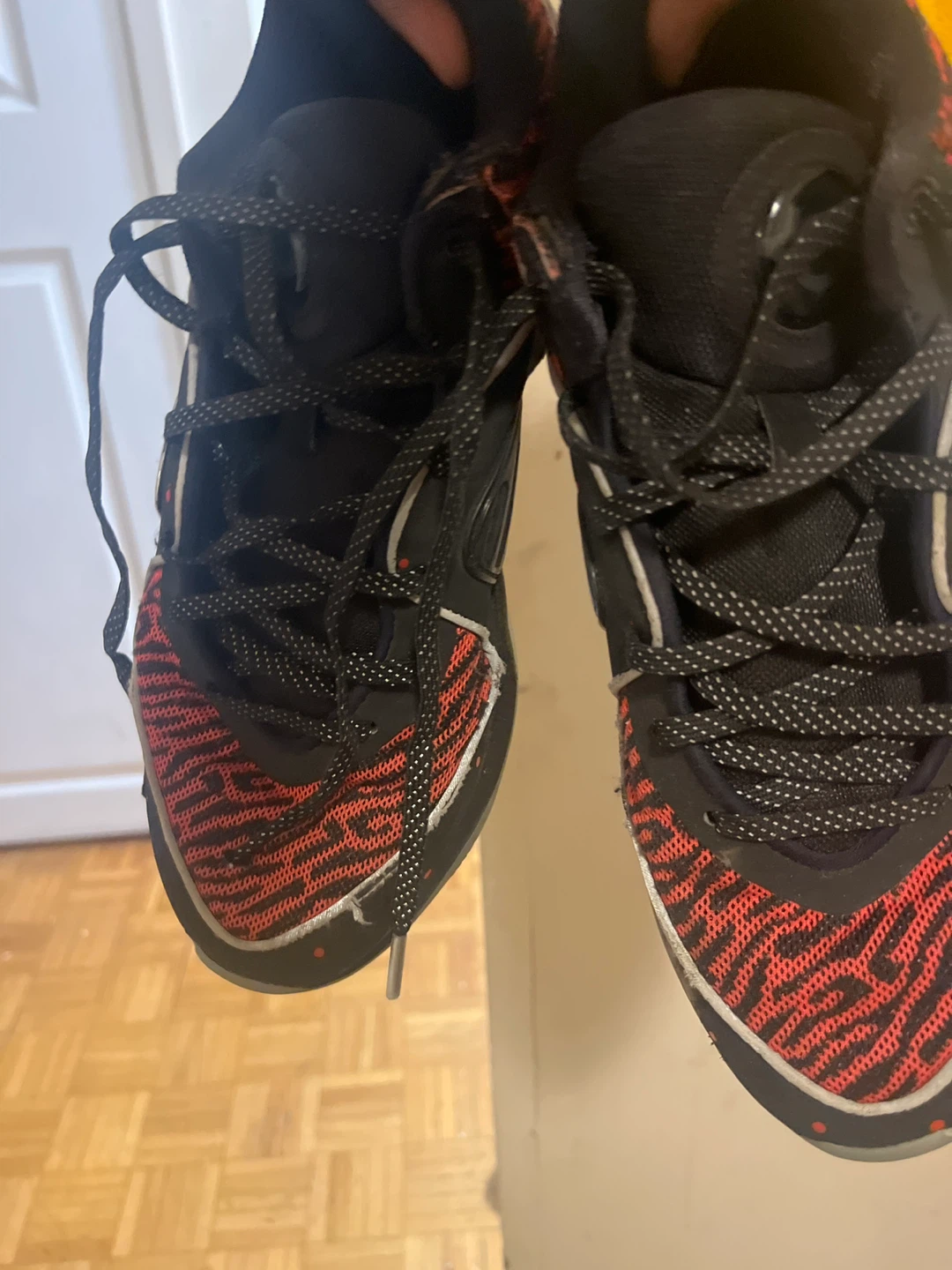 Black and Red Athletic Shoes