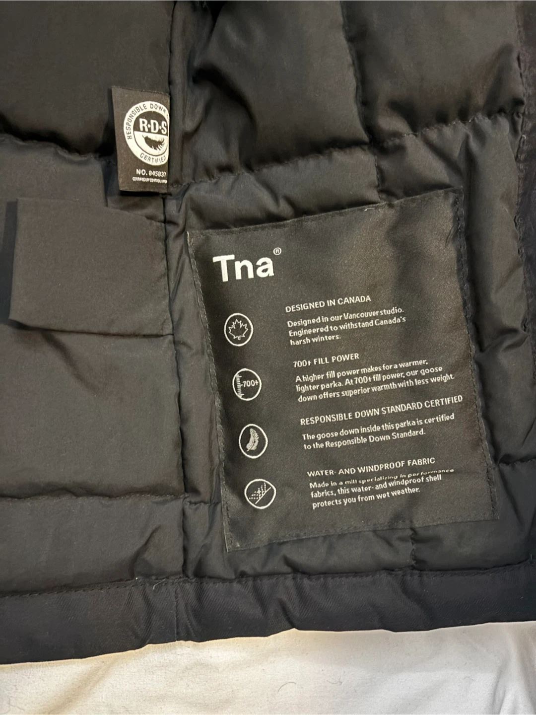 Tna Summit Black Down Jacket - XS - photo 4