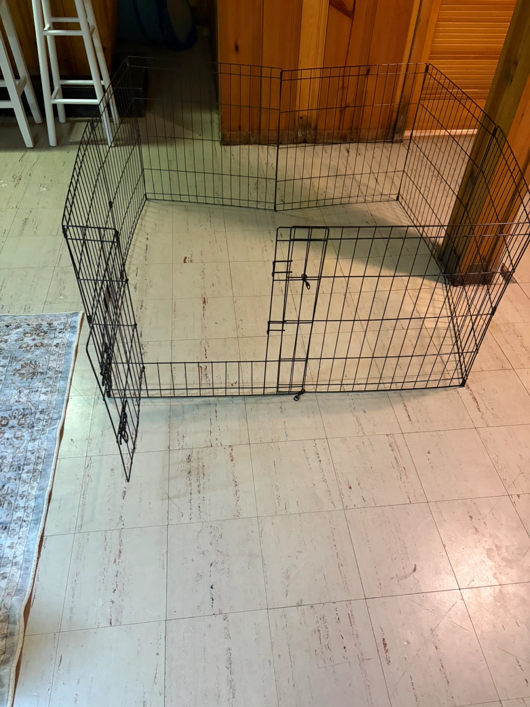 Petmaker Black Metal Play Pen for Pets - photo 5