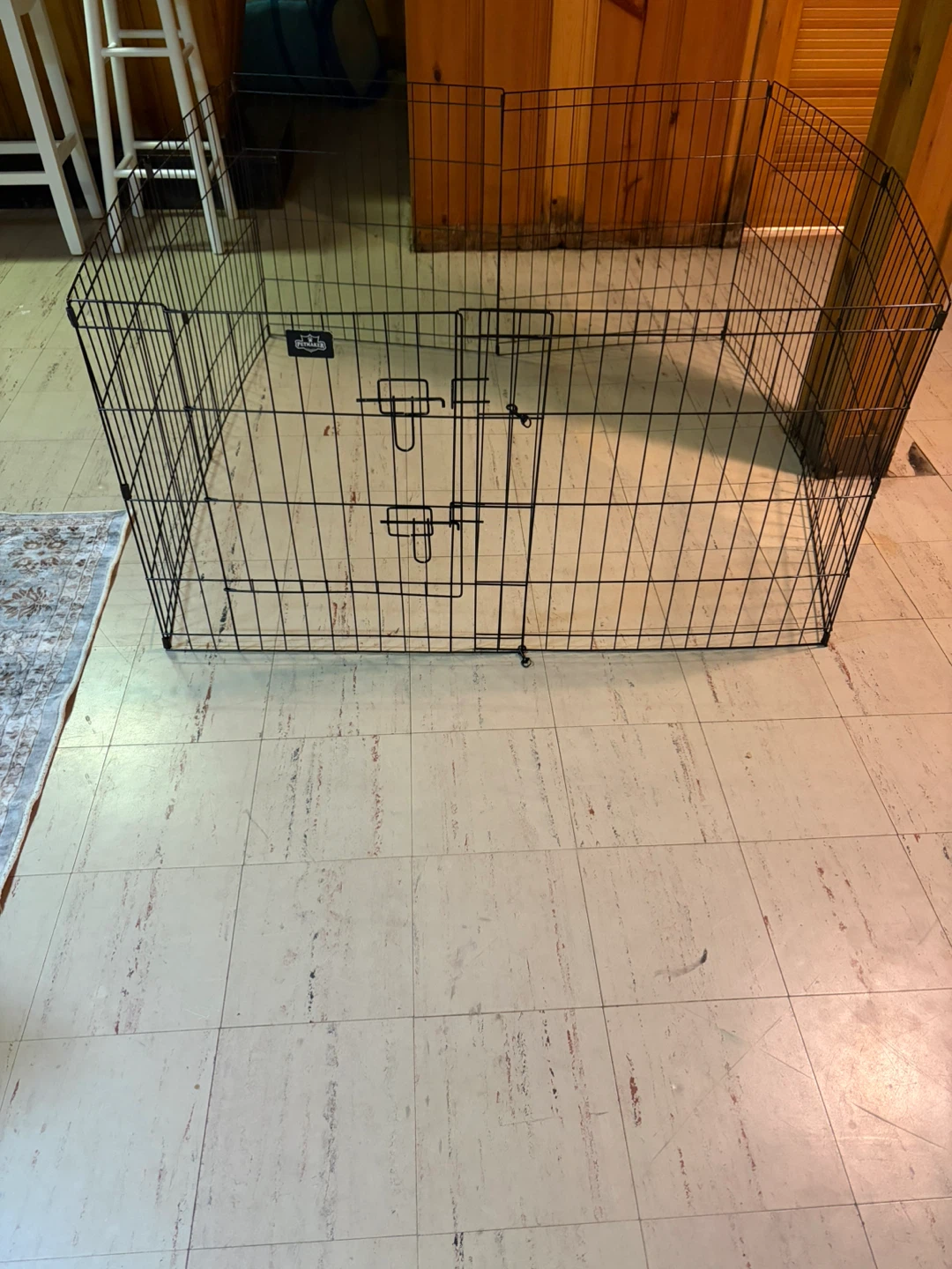 Petmaker Black Metal Play Pen for Pets - photo 3