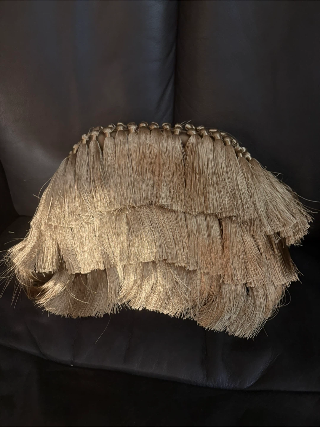 Anthropologie Tassel Clutch Bag
