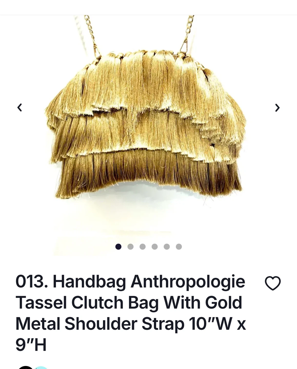 Anthropologie Tassel Clutch Bag - photo 4