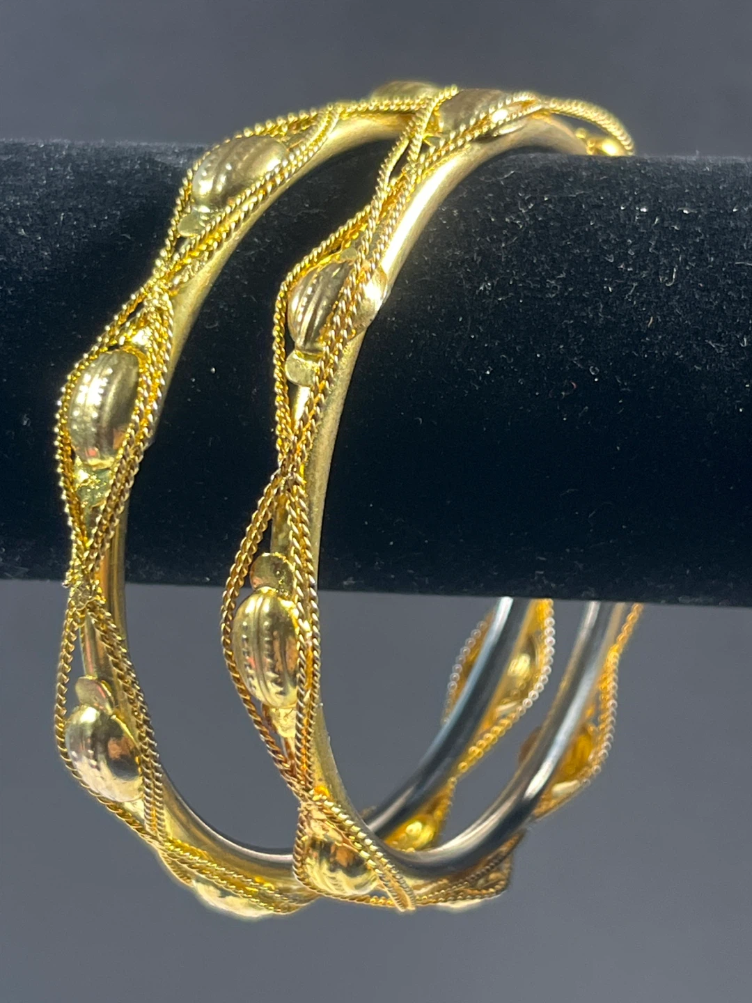 Gold-toned Bangles (Set of 2) - photo 2