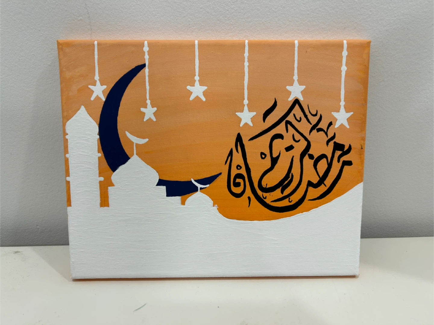 Hand-painted Ramadan Canvas Art