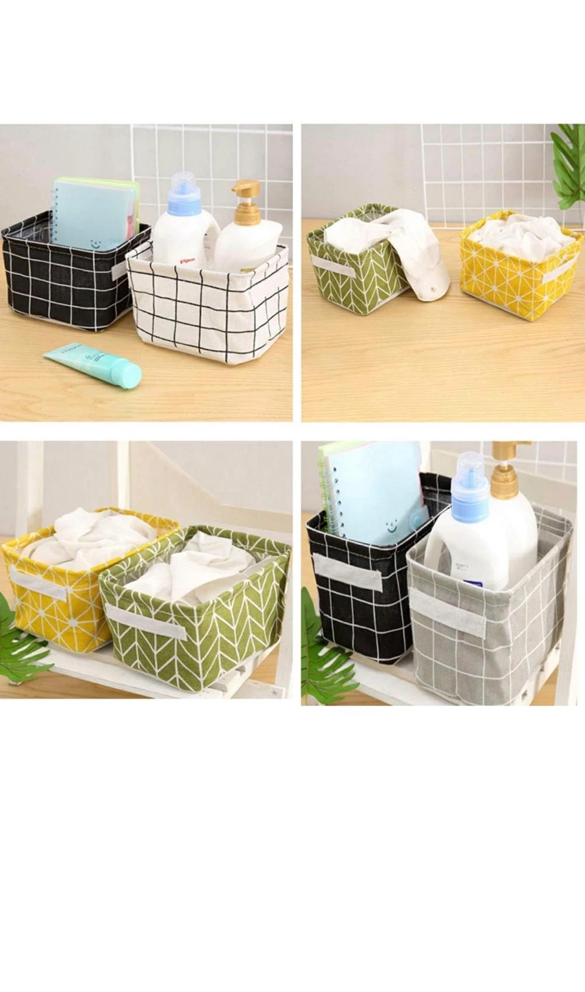 Fabric Storage Baskets (Set of 5) - Assorted Patterns - photo 4