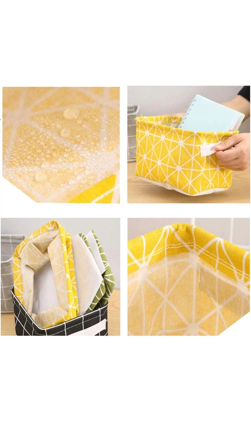 Fabric Storage Baskets (Set of 5) - Assorted Patterns - photo 5