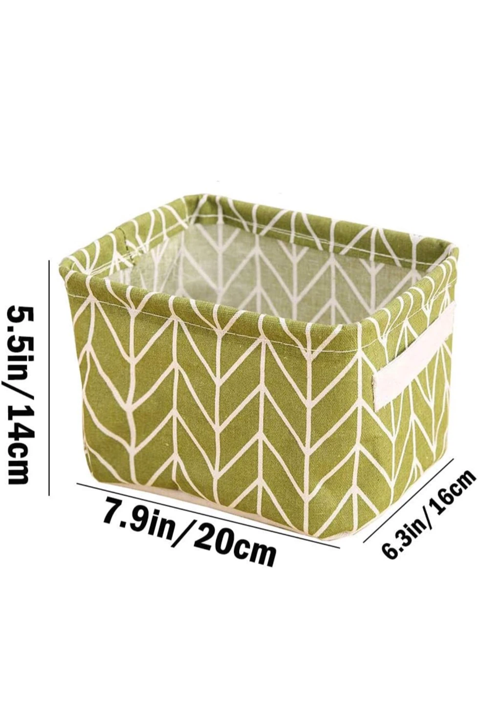 Fabric Storage Baskets (Set of 5) - Assorted Patterns - photo 2
