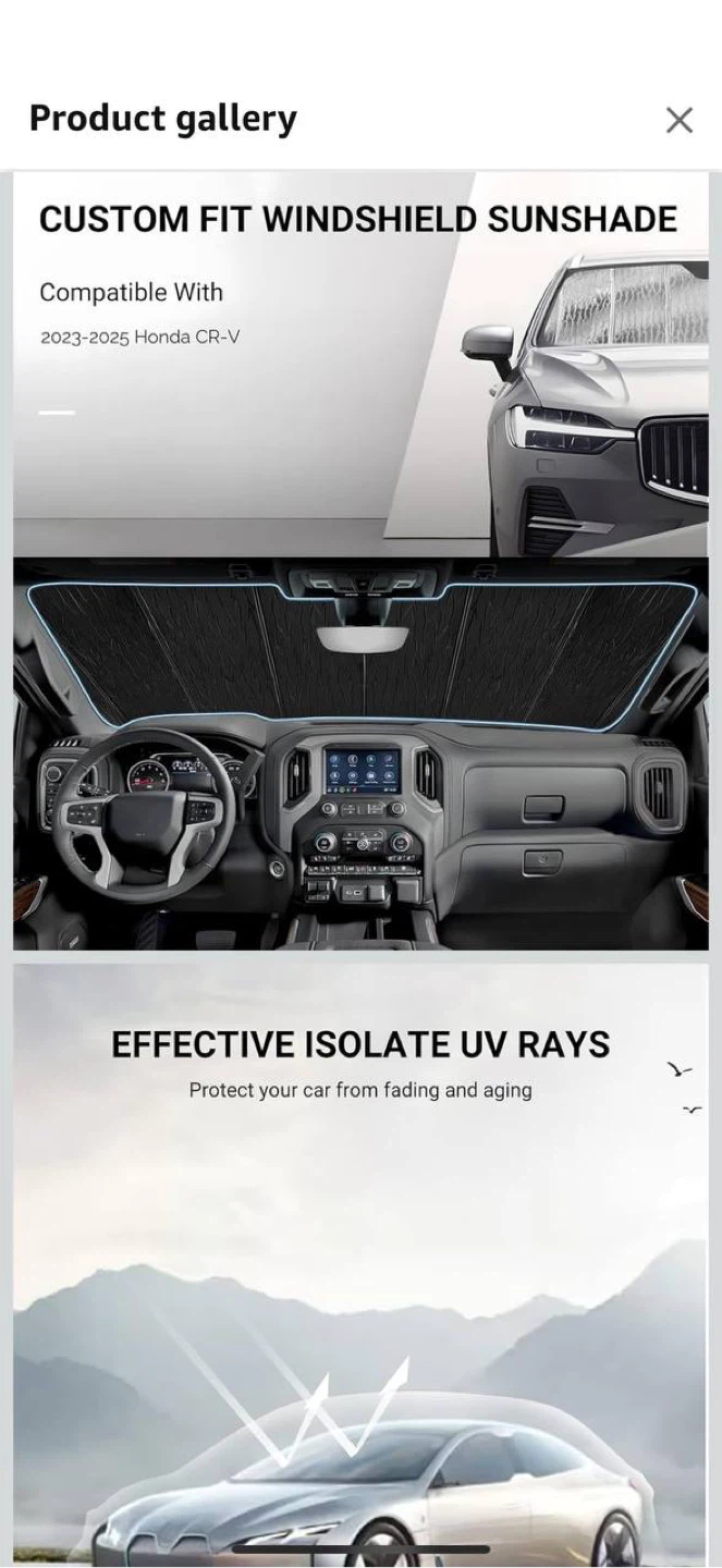Pigenius Windshield Sun Shade – Honda CR-V 2023–2025 - photo 2