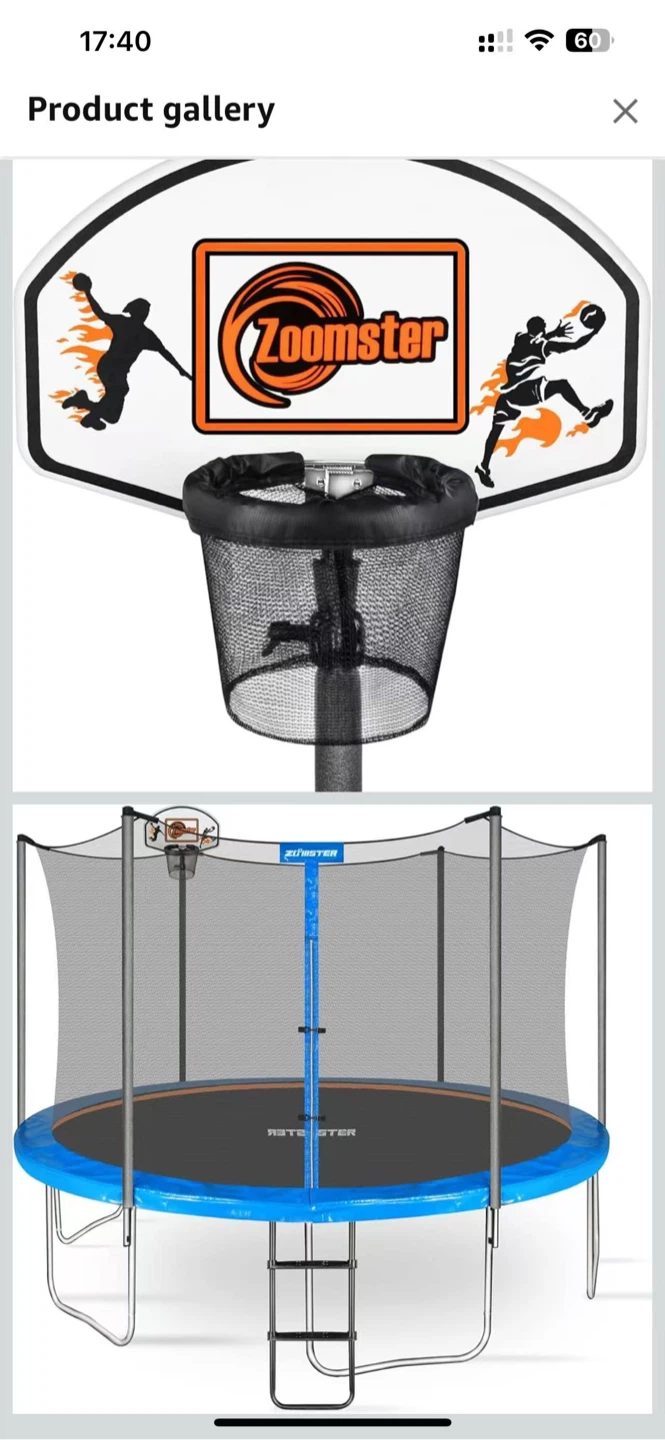 Trampoline Basketball Hoop with Mini Basketball - photo 2