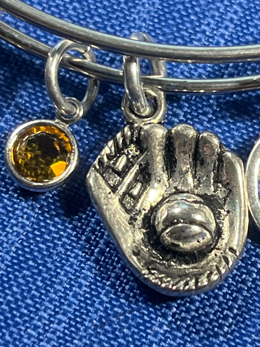 Alex and Ani Baseball Charm Bangle Bracelet - photo 2