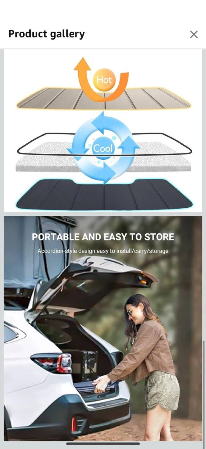 Pigenius Windshield Sun Shade – Mazda CX-50 2023–2025 - photo 4