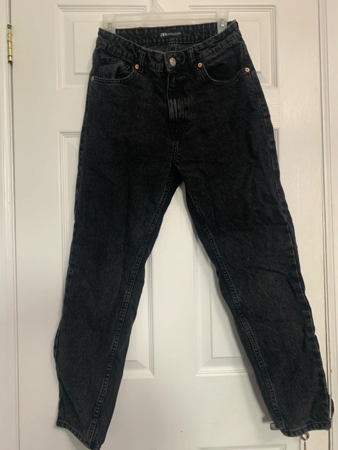 ZARA Black Denim Jeans size 6 - photo 3