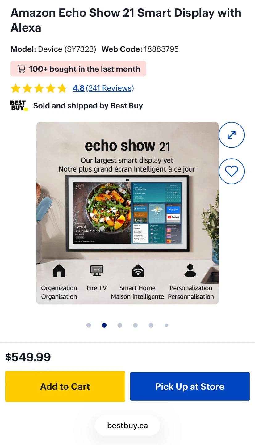 Amazon Echo Show 21 Smart Display - photo 2