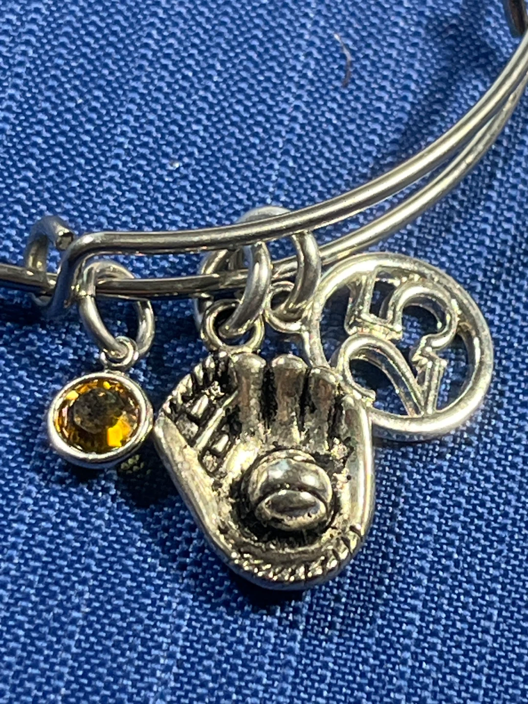 Alex and Ani Baseball Charm Bangle Bracelet - photo 5