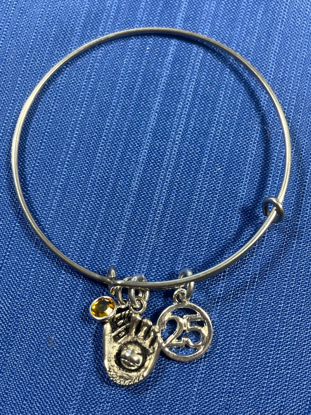 Alex and Ani Baseball Charm Bangle Bracelet - photo 3