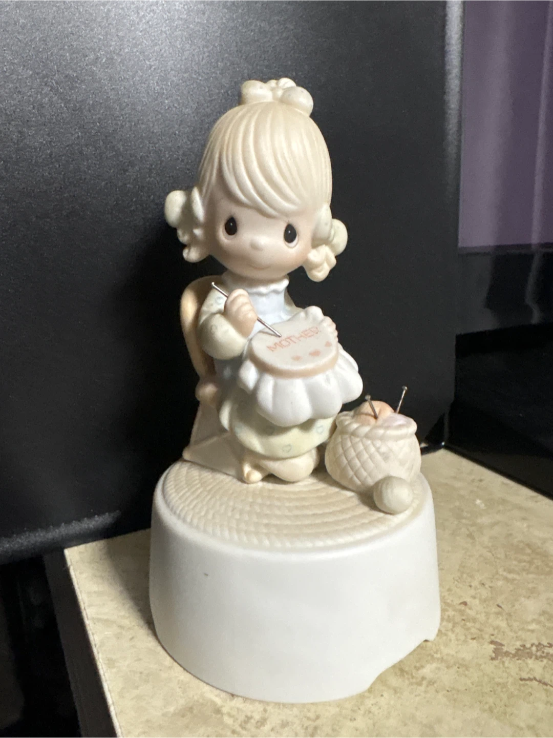 Precious Moments "Mother" Sewing Figurine
