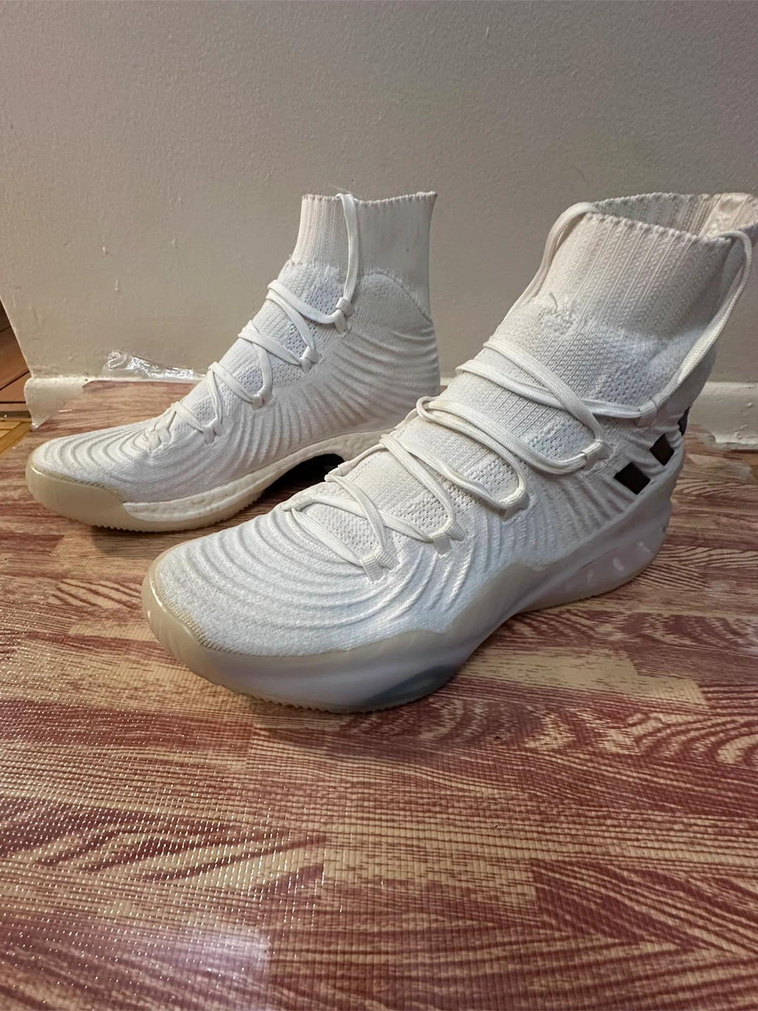 Adidas Crazy BYW Boost White Basketball Shoes