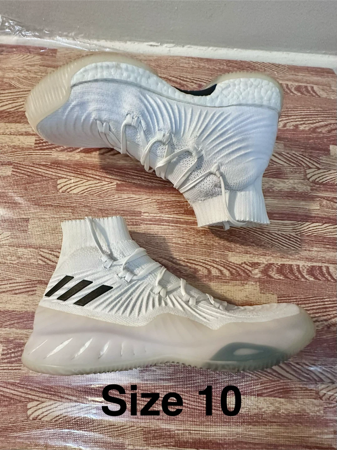 Adidas Crazy BYW Boost White Basketball Shoes - photo 2