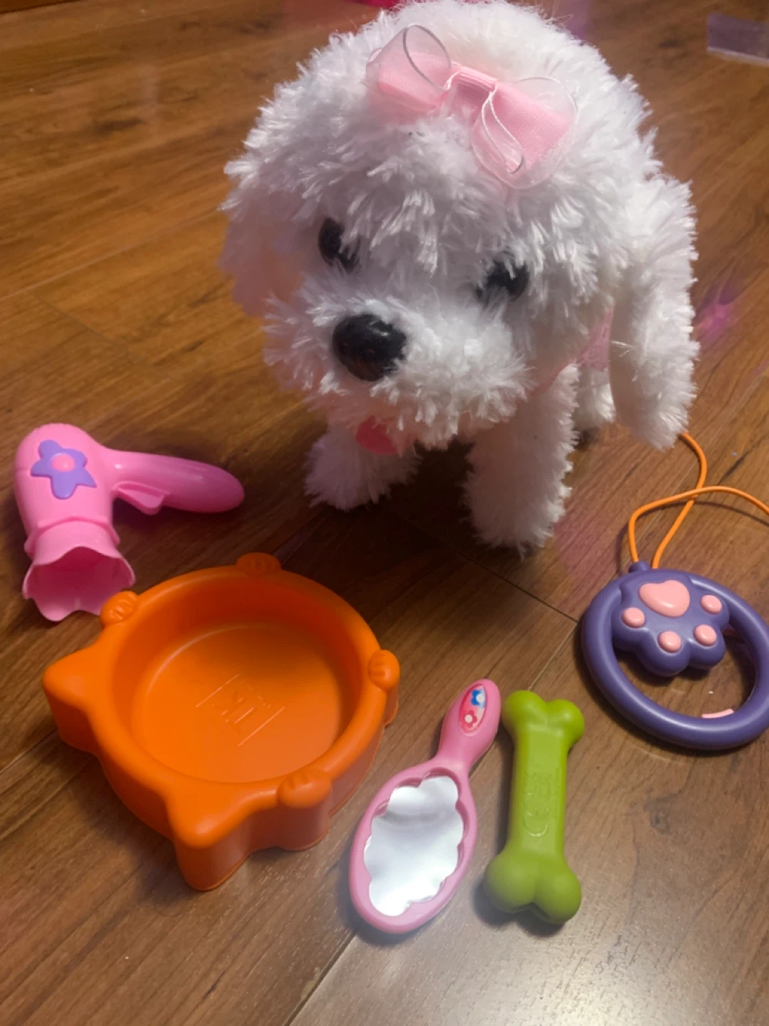 Interactive Plush Toy Dog with Accessories