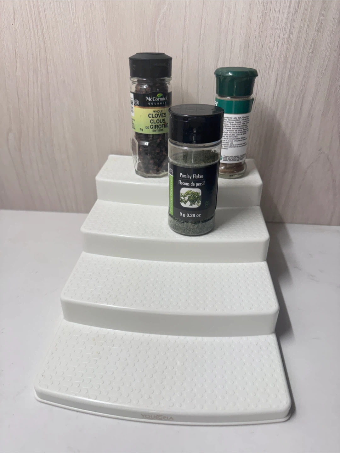 White 4 - Tier Step Shelf Organizer