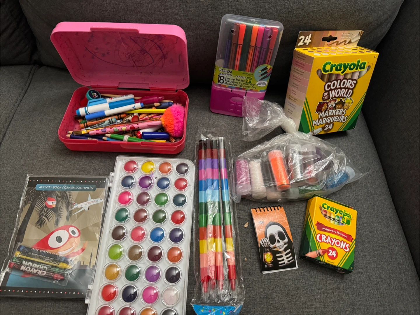 Kids’ arts and crafts supplies