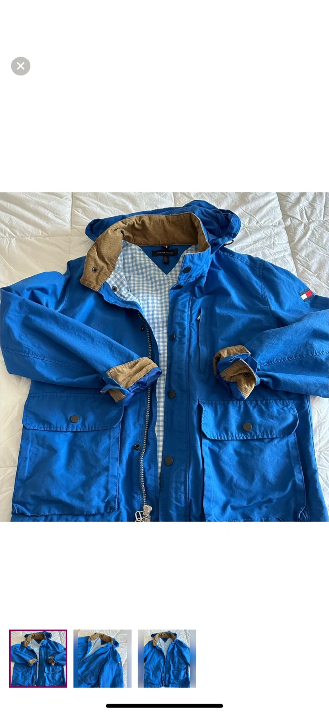 Tommy Hilfiger Blue Hooded Jacket