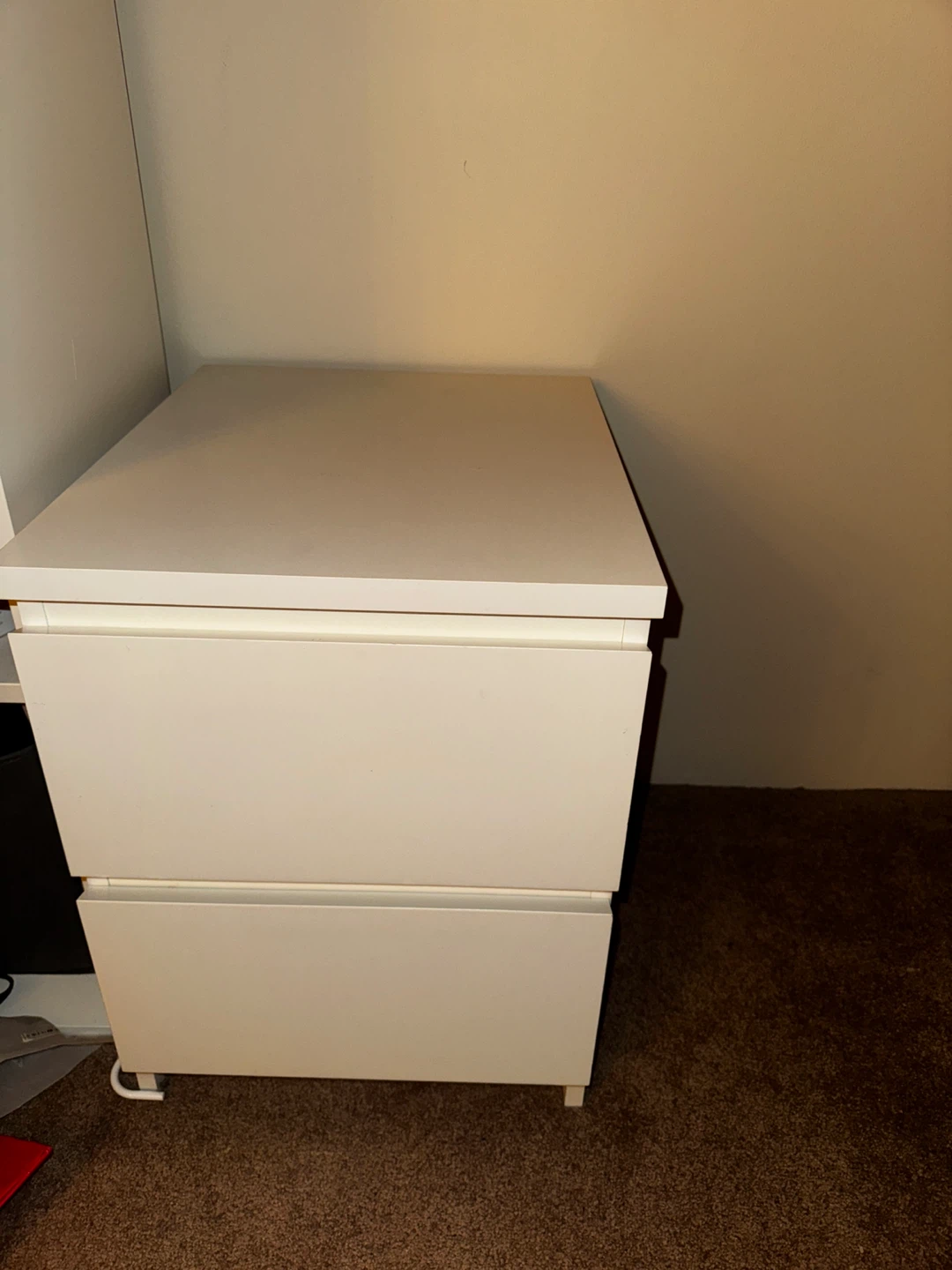 Ikea White 2-Drawer Filing Cabinet - photo 4