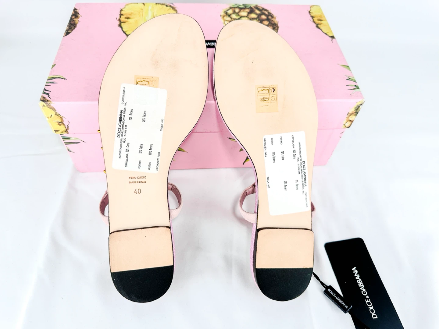 Dolce & Gabbana Pineapple Collection Sandals 40 EU NWT - photo 5